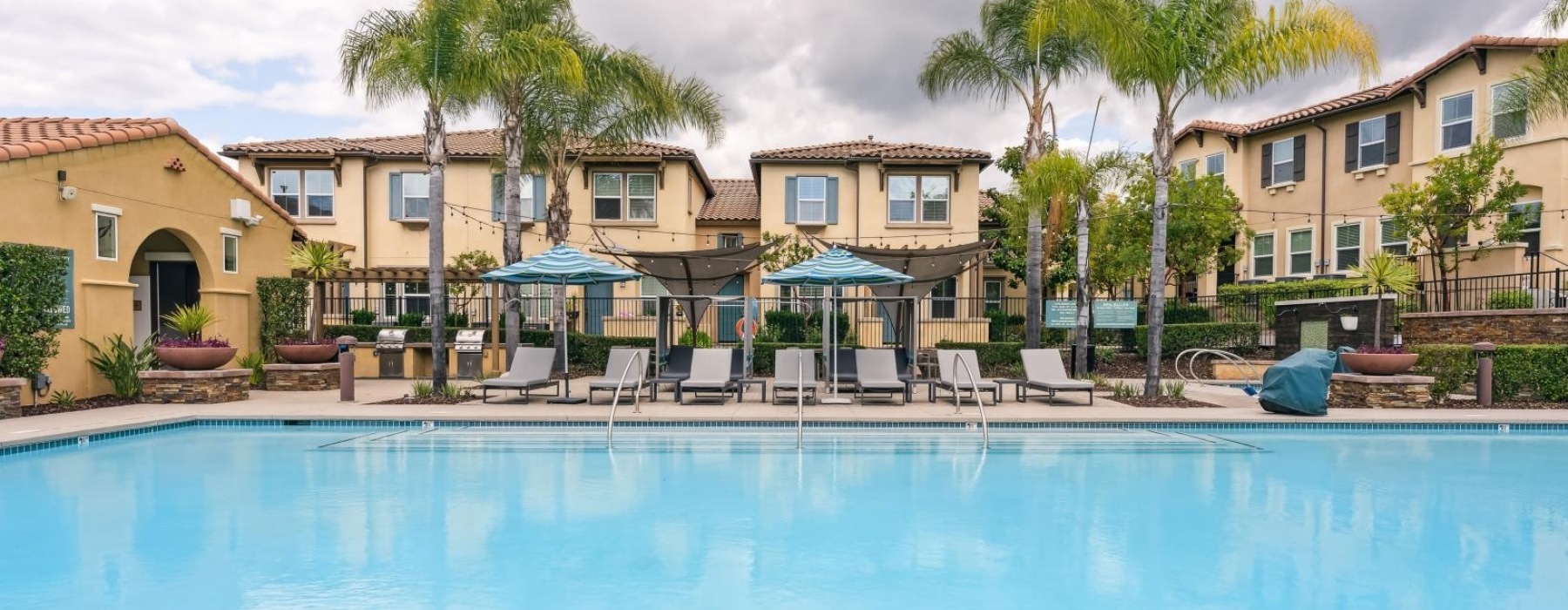 Swimming pool at apartment building in Chula Vista